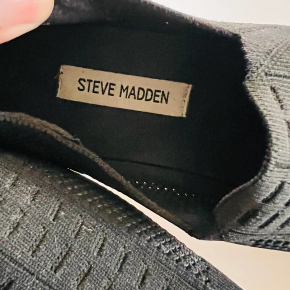 Steve Madden Freeda Black Slip On Platform Sneakers Size 8.5 - Picture 4 of 7